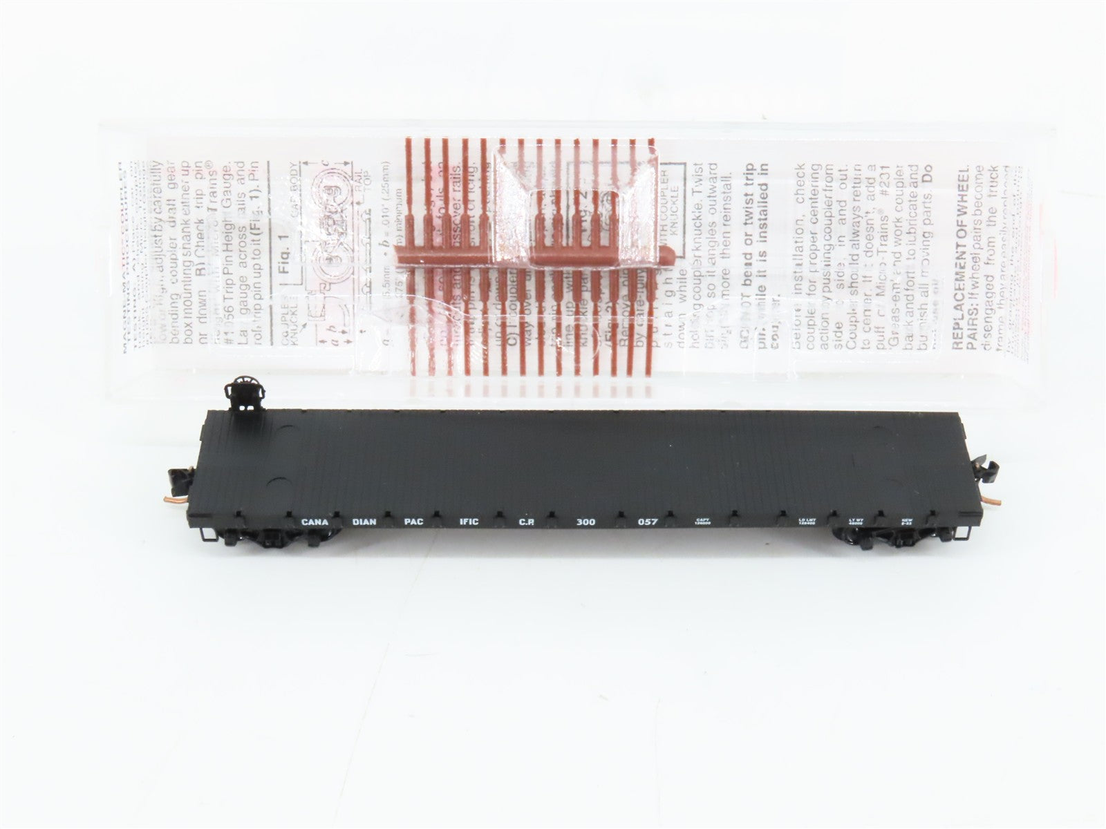 N Scale Micro-Trains MTL 44040 CP Canadian Pacific 50' Flat Car 300057 RTR