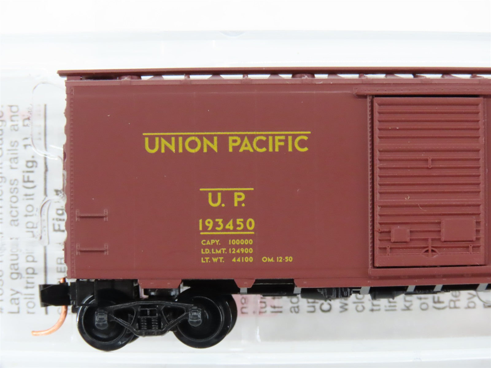 N Scale Micro-Trains MTL 20296 UP Union Pacific 40' Box Car 193450 RTR