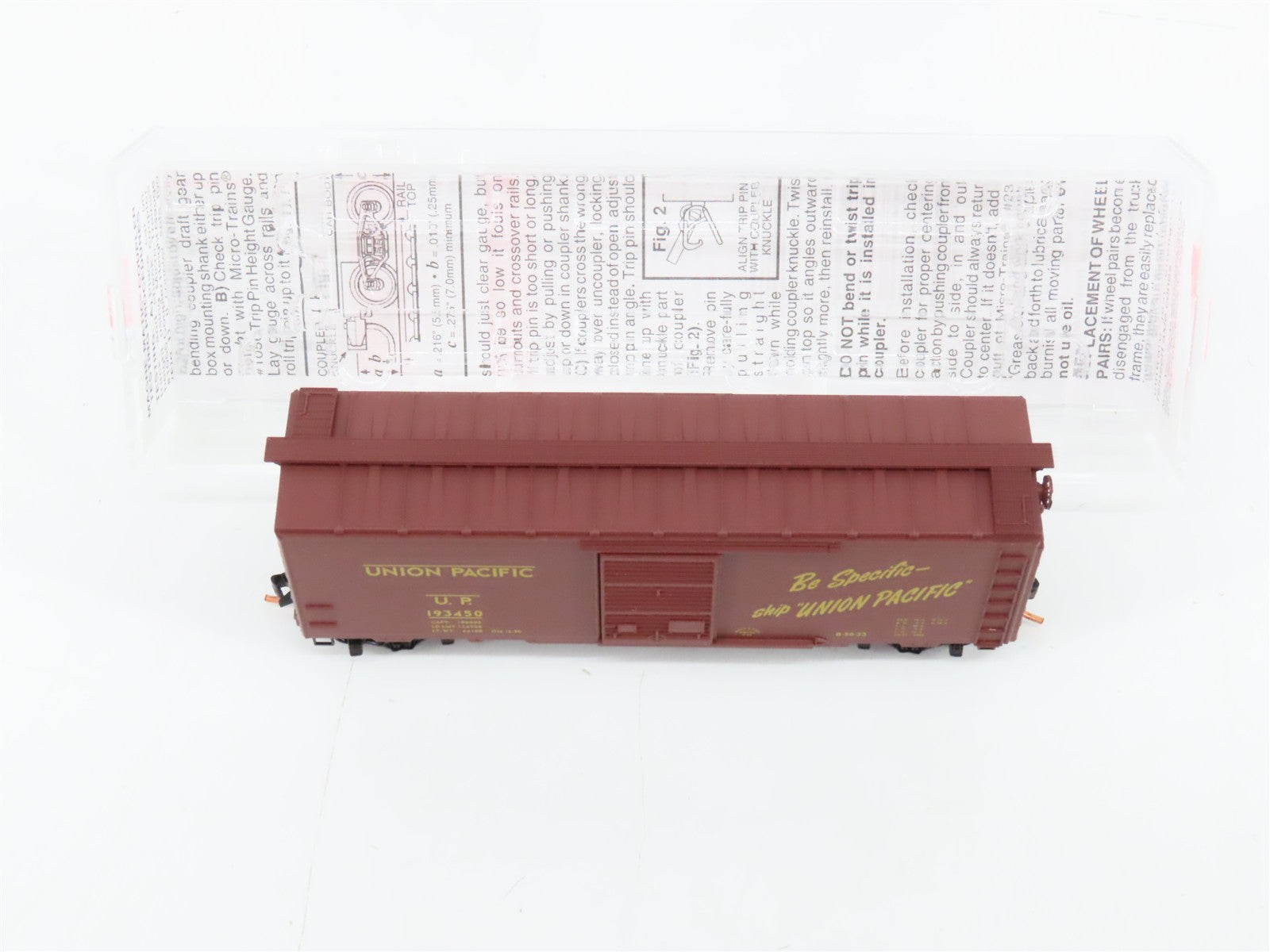N Scale Micro-Trains MTL 20296 UP Union Pacific 40' Box Car 193450 RTR