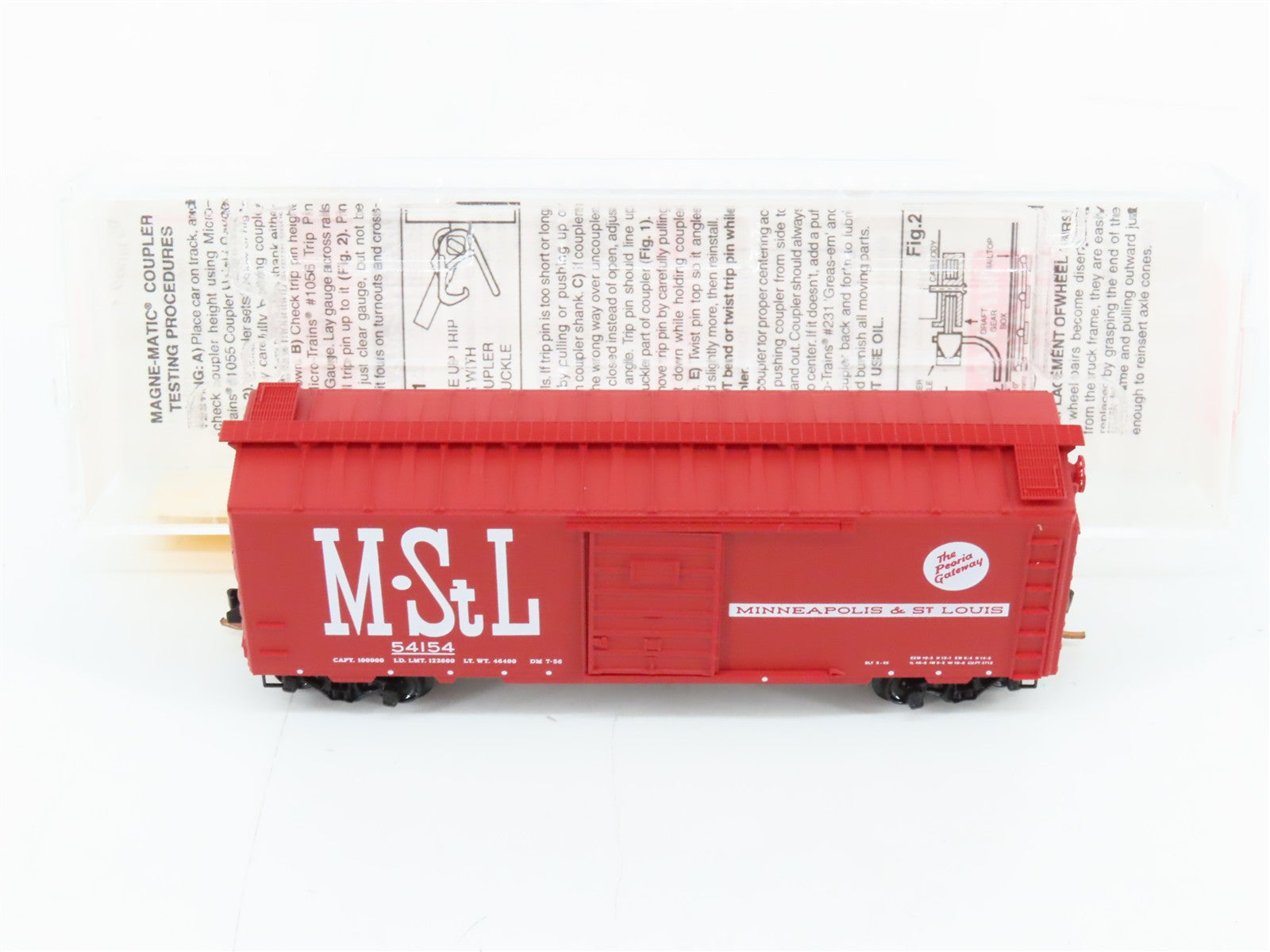 N Scale Micro-Trains MTL 20860 M.StL Minneapolis & St. Louis 40' Box Car RTR