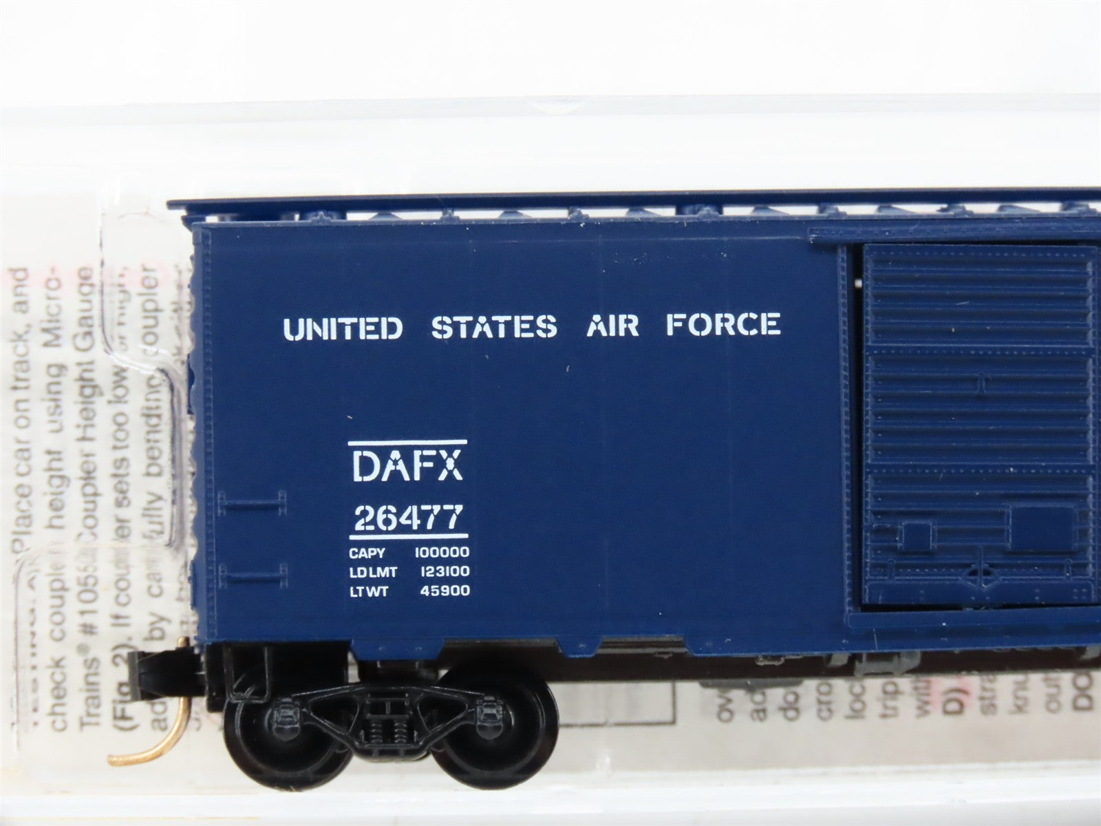N Scale Micro-Trains MTL 20446 DAFX United States Air Force 40' Box Car RTR