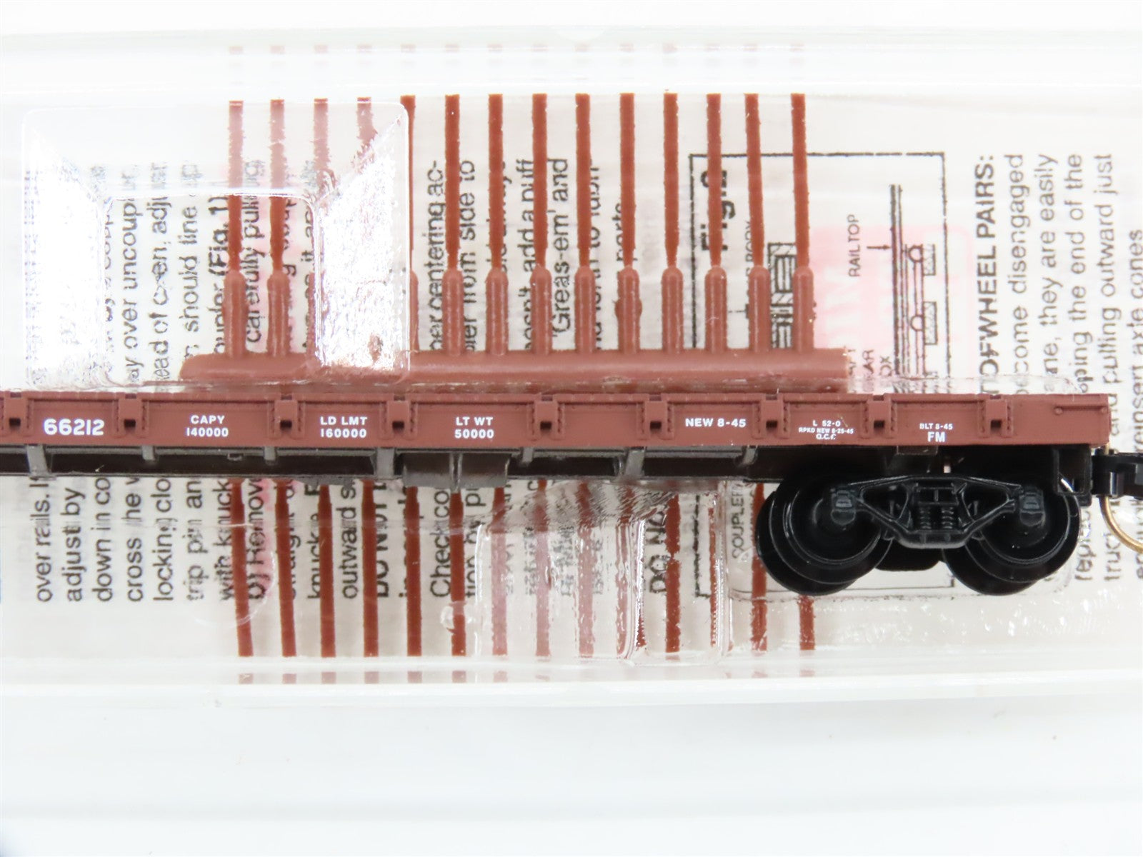 N Scale Micro-Trains MTL 44010 GN Great Northern 50' Flat Car 66212 RTR