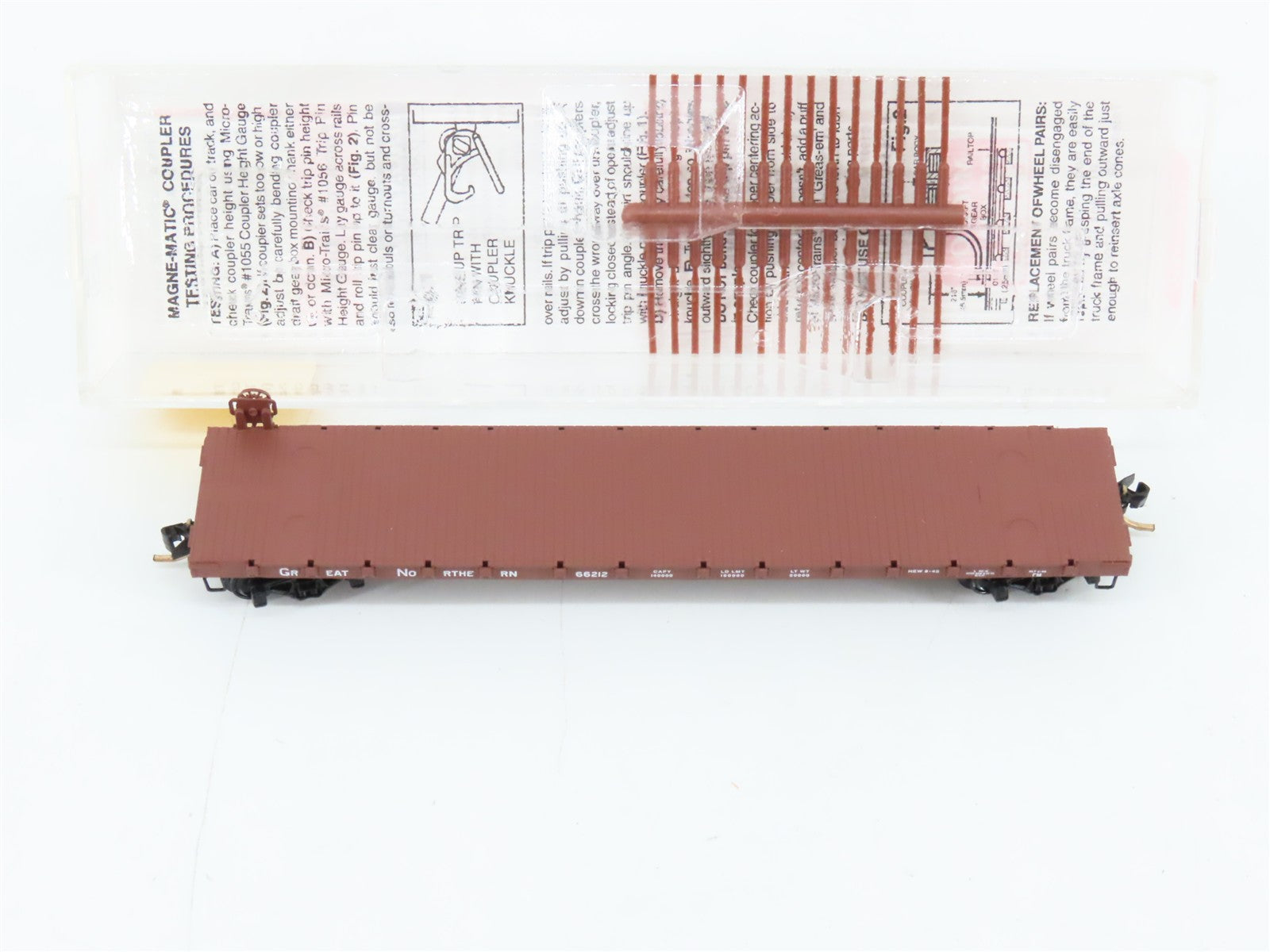 N Scale Micro-Trains MTL 44010 GN Great Northern 50' Flat Car 66212 RTR
