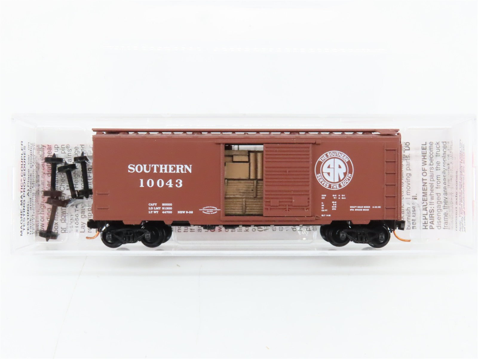 N Scale Micro-Trains MTL 02000530 Southern Railway 40' Box Car 10043 RTR