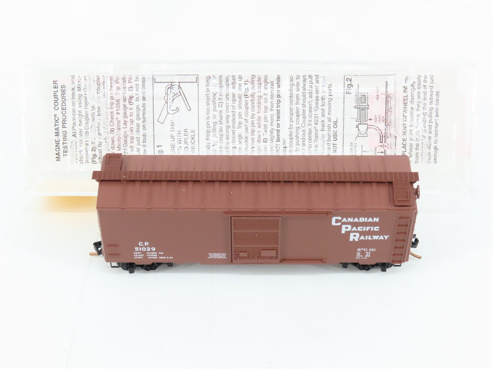 N Scale Micro-Trains MTL 20436/1 CP Canadian Pacific 40' Box Car 51029 RTR