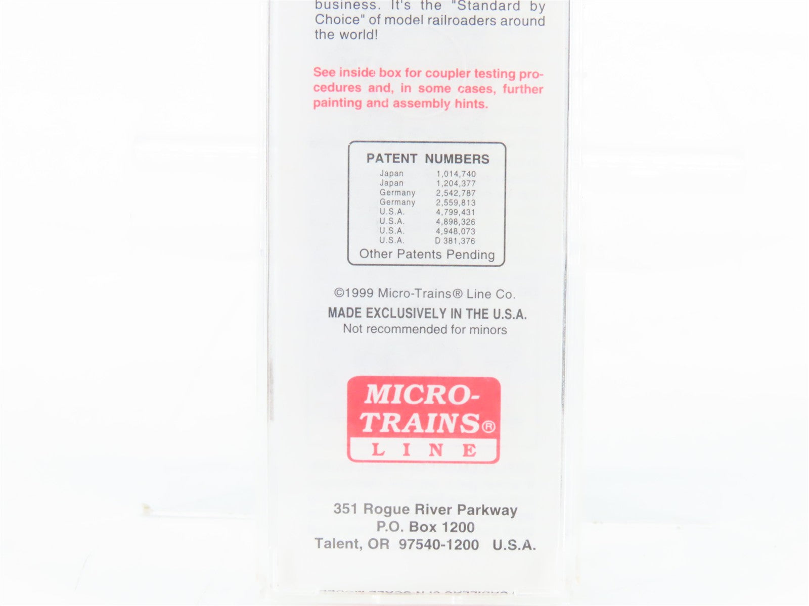 N Scale Micro-Trains MTL 20436/1 CP Canadian Pacific 40' Box Car 51029 RTR
