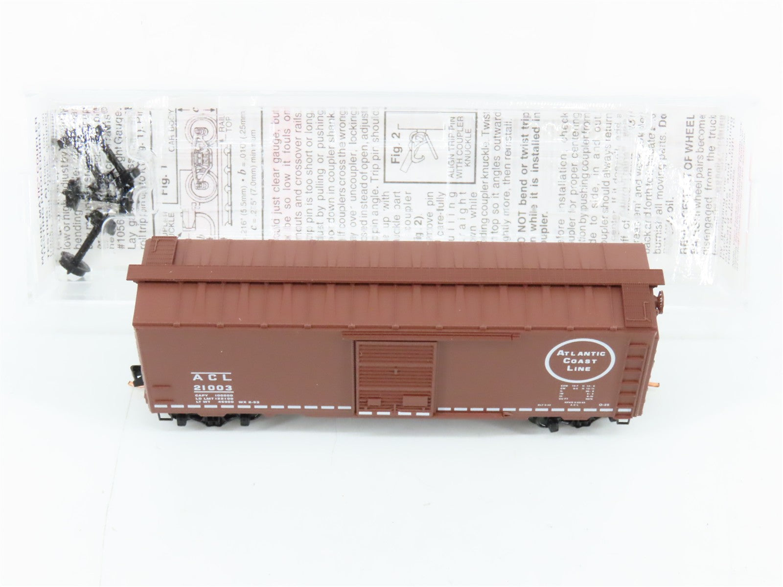 N Scale Micro-Trains MTL 20636 ACL Atlantic Coast Line 40' Box Car 21003 RTR