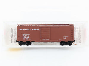 N Scale Micro-Trains MTL 20466 CGW Chicago Great Western 40' Box Car 93365 RTR