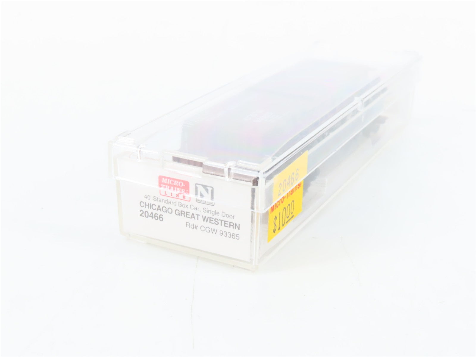 N Scale Micro-Trains MTL 20466 CGW Chicago Great Western 40' Box Car 93365 RTR