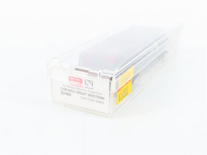 N Scale Micro-Trains MTL 20466 CGW Chicago Great Western 40' Box Car 93365 RTR
