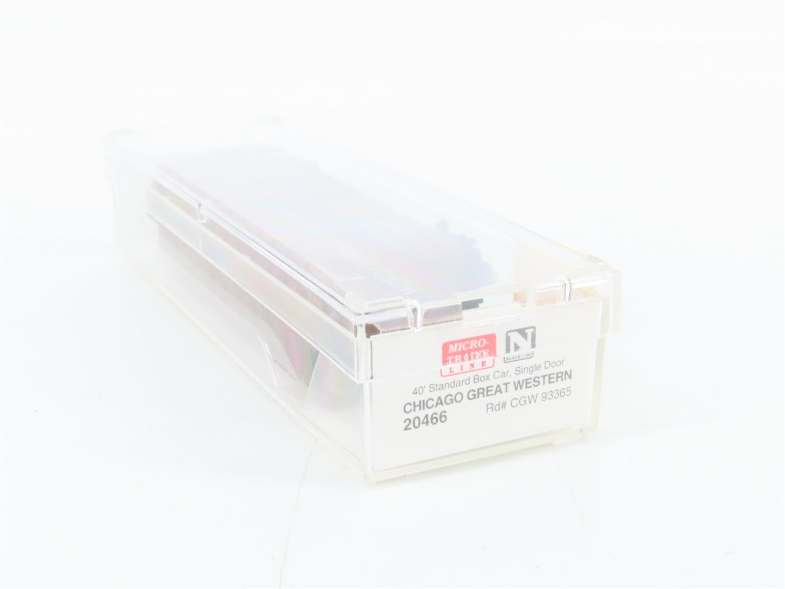 N Scale Micro-Trains MTL 20466 CGW Chicago Great Western 40' Box Car 93365 RTR