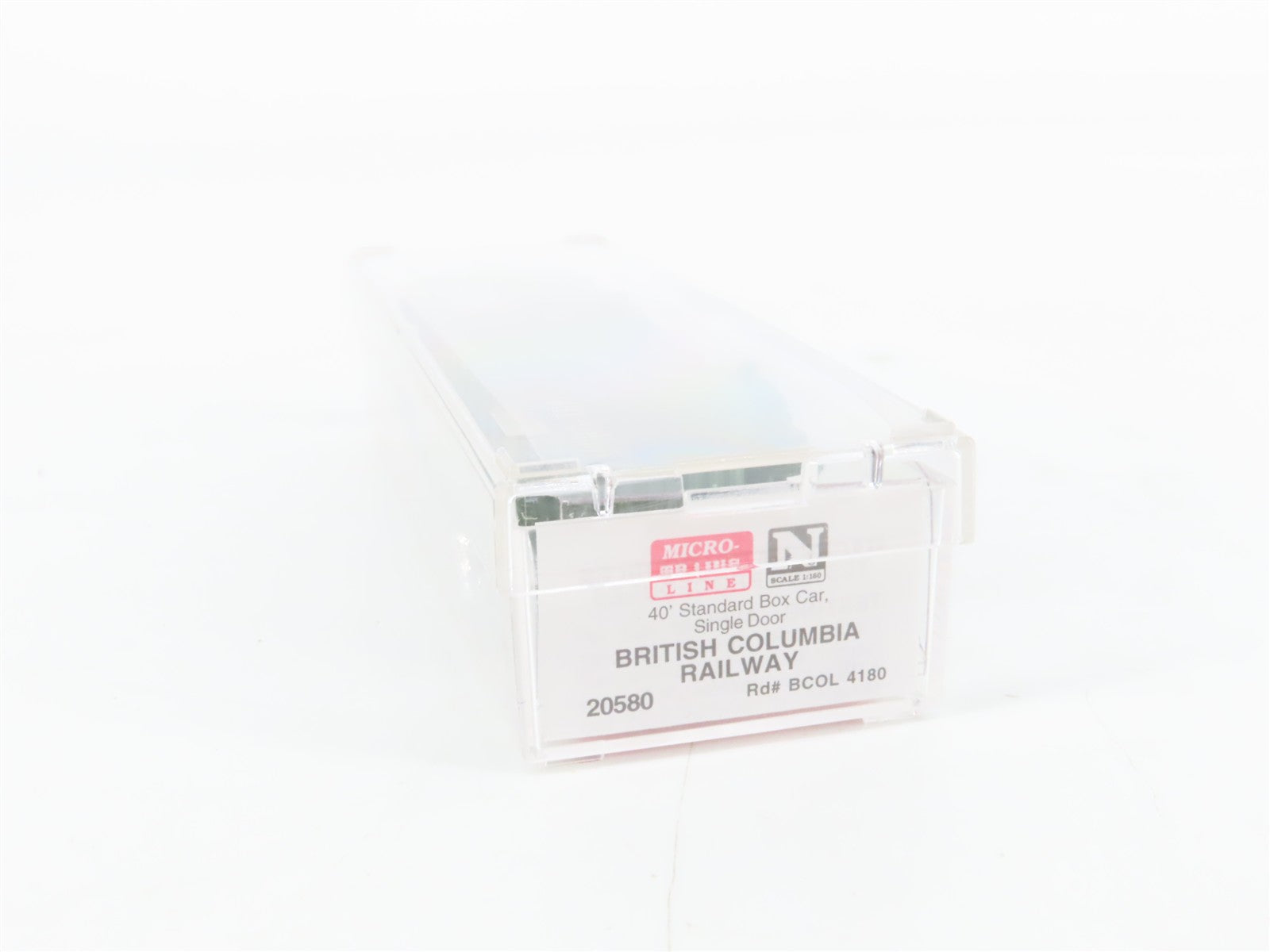 N Scale Micro-Trains MTL 20580 BCOL British Columbia Railway 40' Box Car RTR