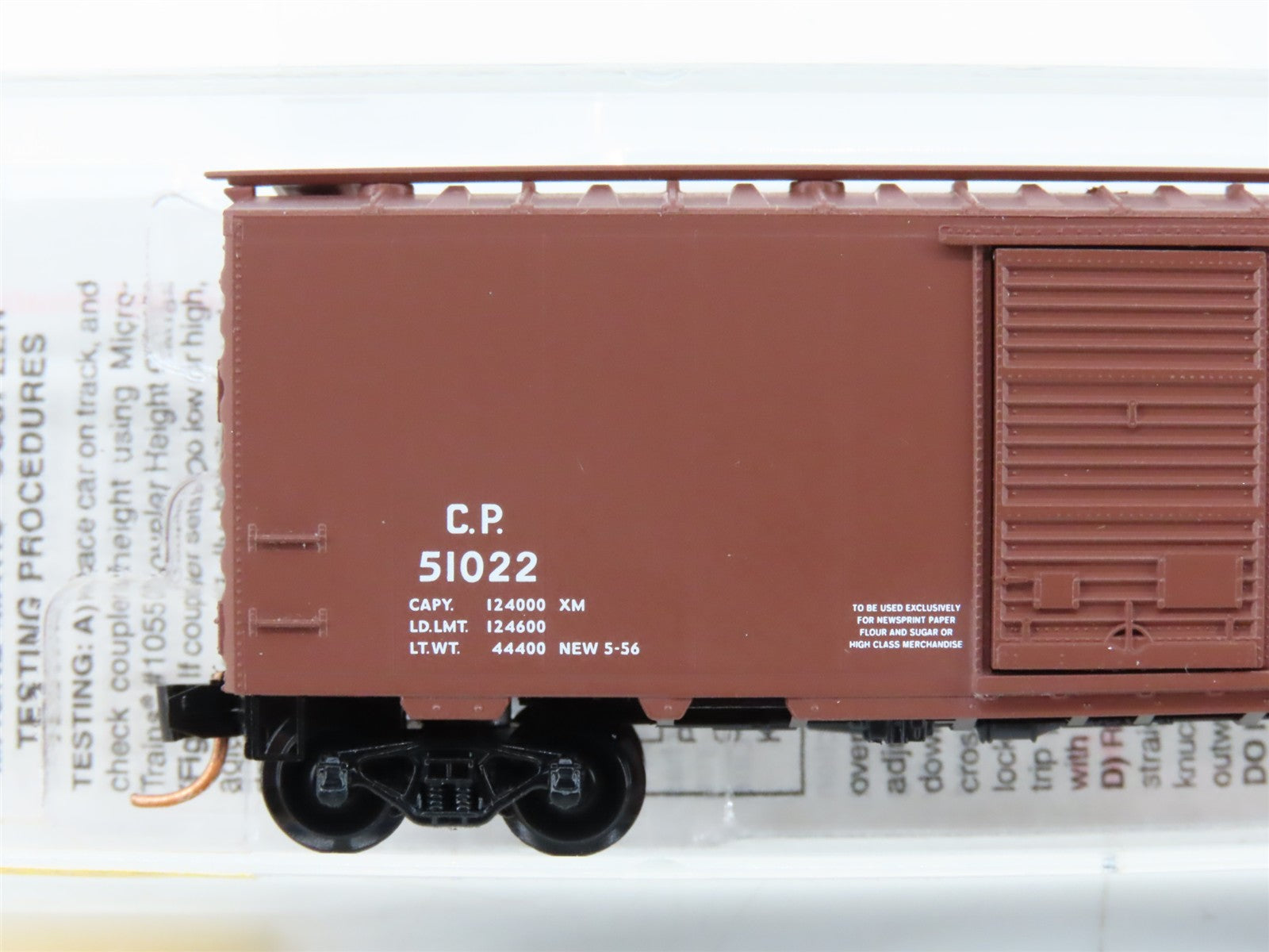 N Scale Micro-Trains MTL 20436 C.P. Canadian Pacific 40' Box Car 51022 RTR