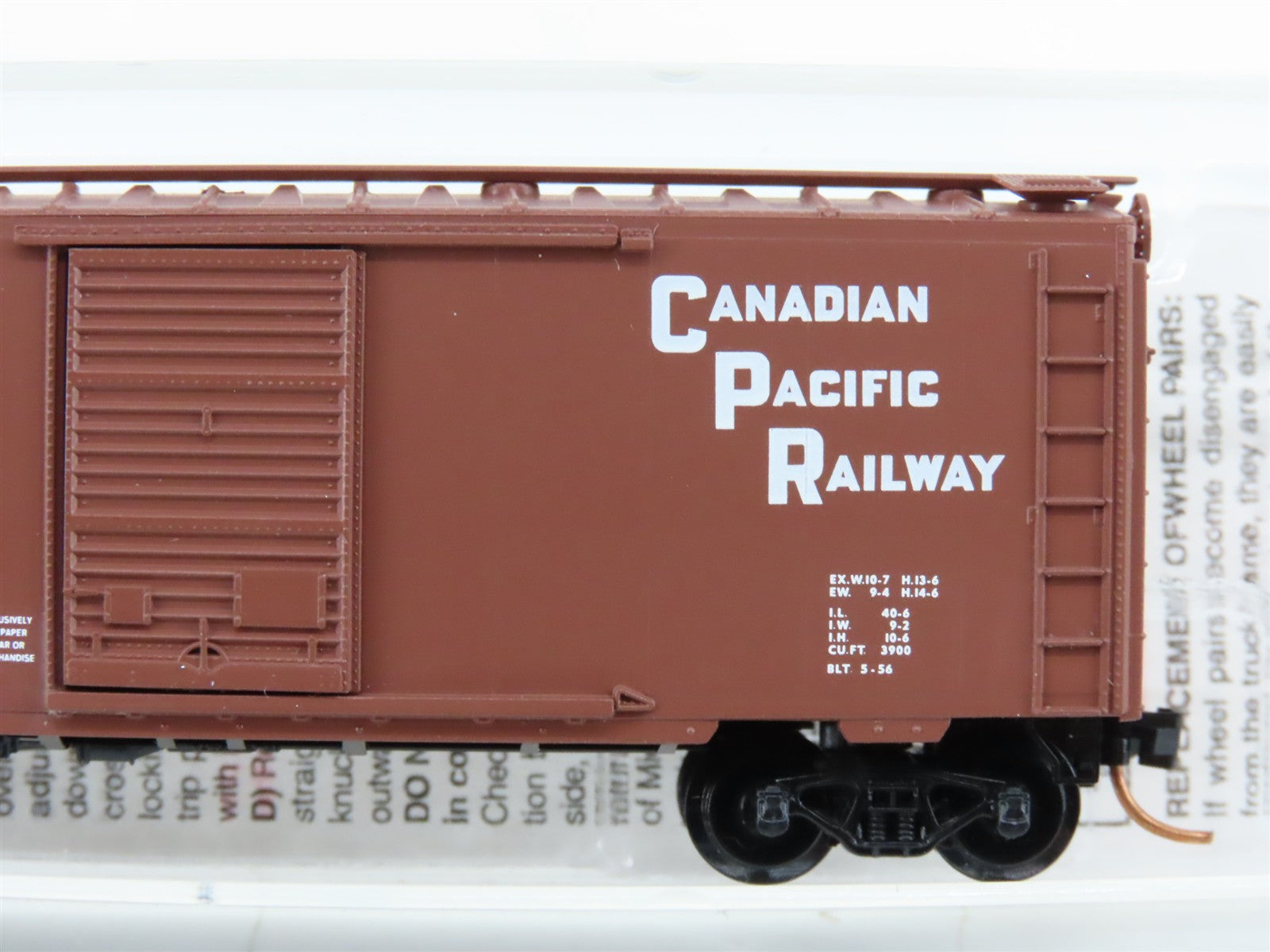 N Scale Micro-Trains MTL 20436 C.P. Canadian Pacific 40' Box Car 51022 RTR