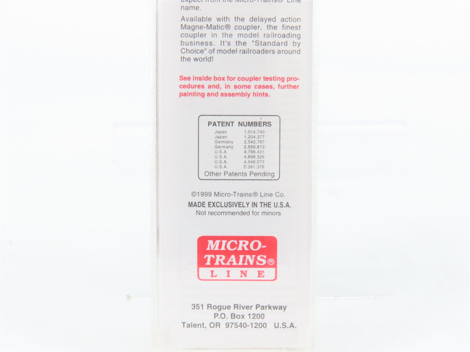N Scale Micro-Trains MTL 20436 C.P. Canadian Pacific 40' Box Car 51022 RTR