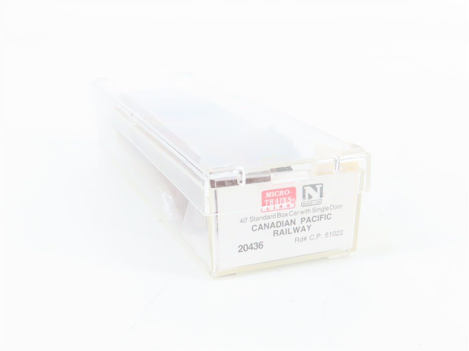 N Scale Micro-Trains MTL 20436 C.P. Canadian Pacific 40' Box Car 51022 RTR