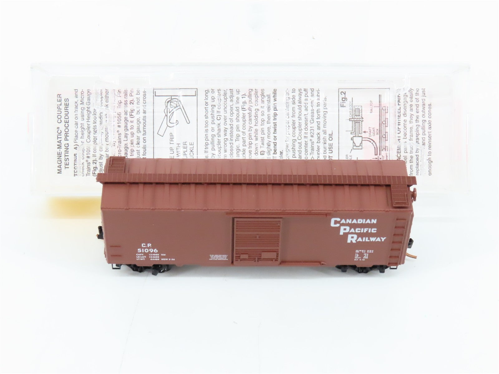 N Scale Micro-Trains MTL 20436/3 C.P. Canadian Pacific 40' Box Car 51096 RTR