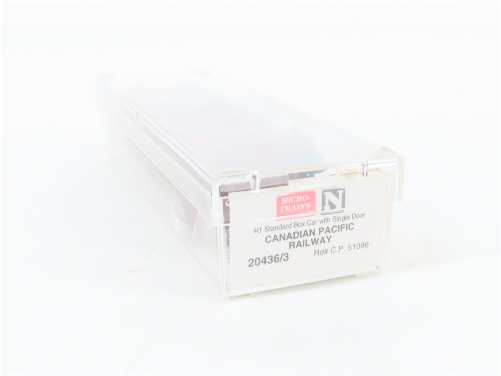 N Scale Micro-Trains MTL 20436/3 C.P. Canadian Pacific 40' Box Car 51096 RTR