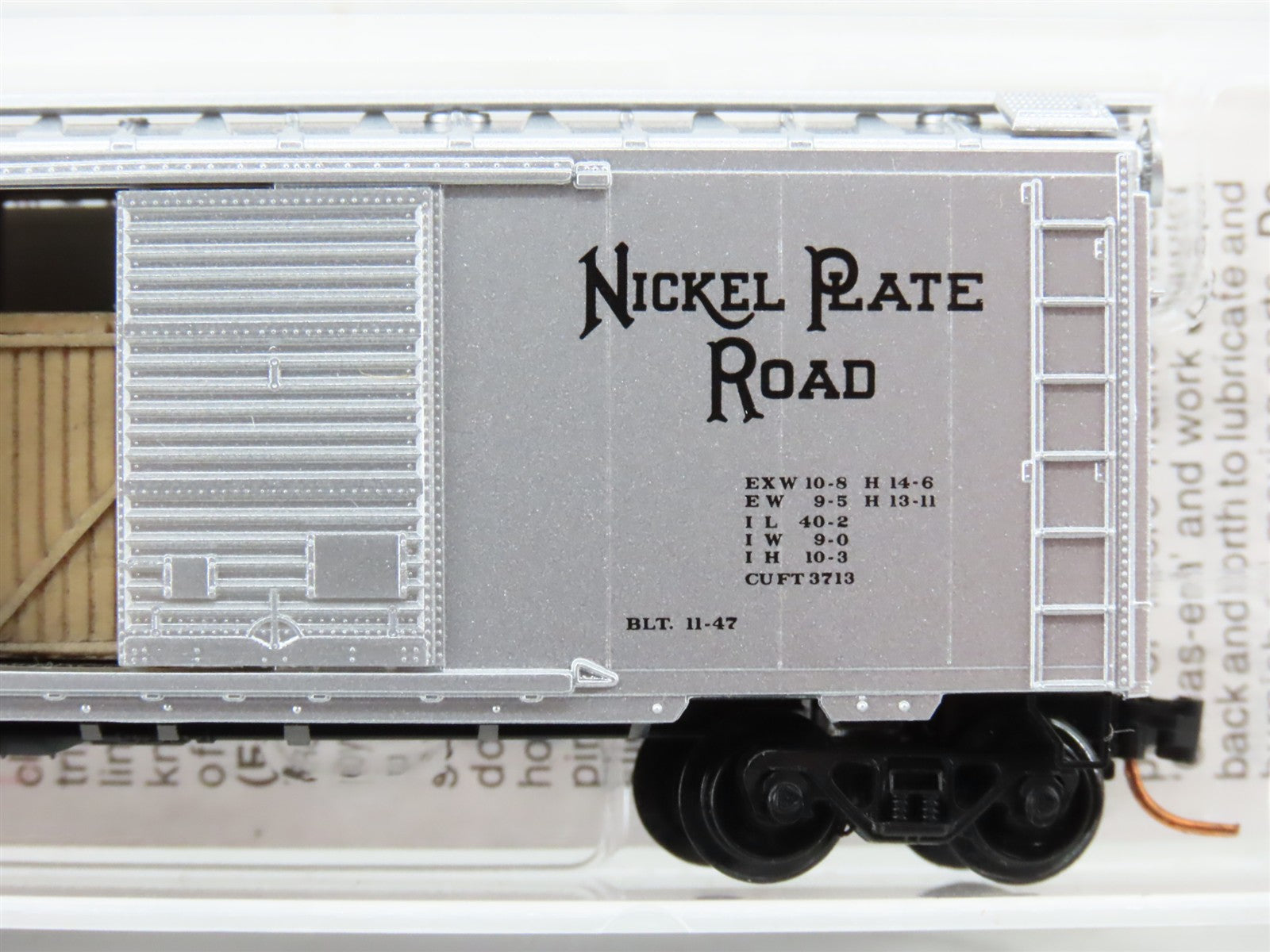 N Scale Micro-Trains MTL 02000006 NKP Nickel Plate Road 40' Box Car 8505 RTR