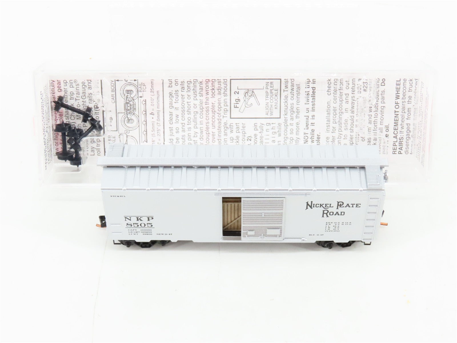 N Scale Micro-Trains MTL 02000006 NKP Nickel Plate Road 40' Box Car 8505 RTR