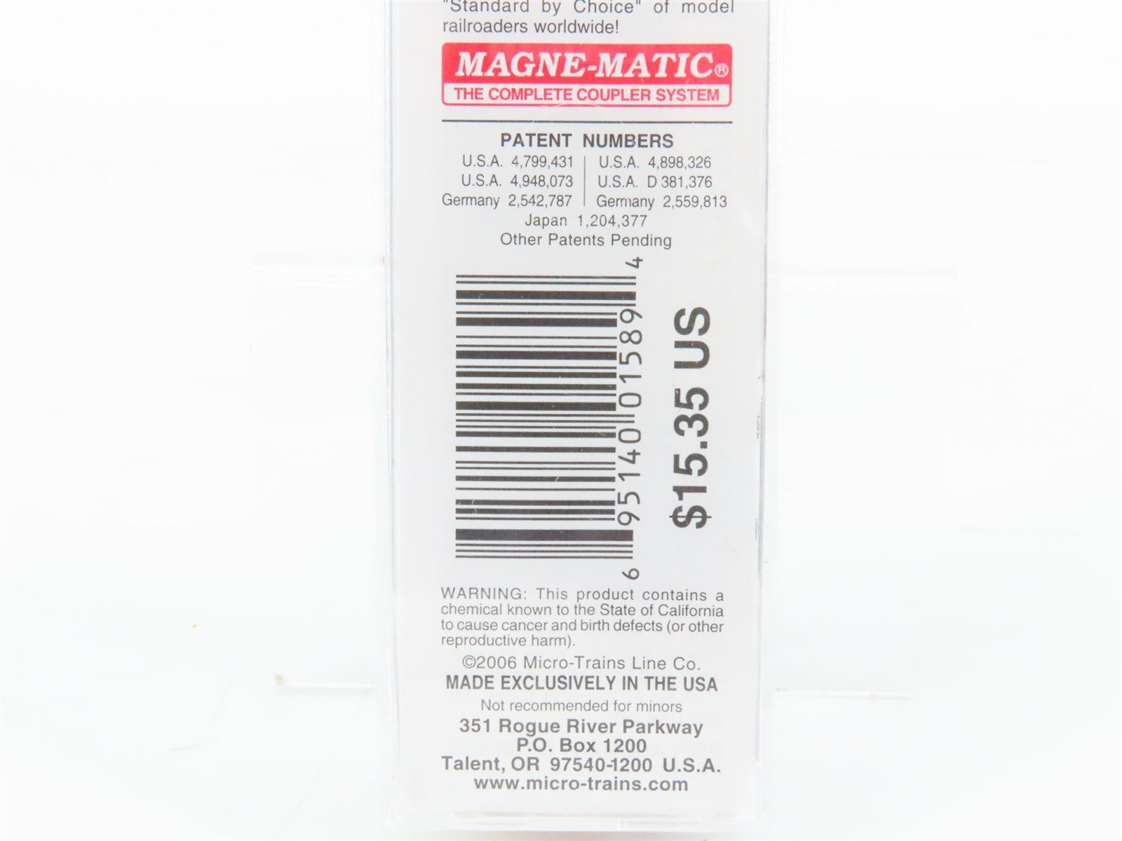 N Scale Micro-Trains MTL 02000006 NKP Nickel Plate Road 40' Box Car 8505 RTR