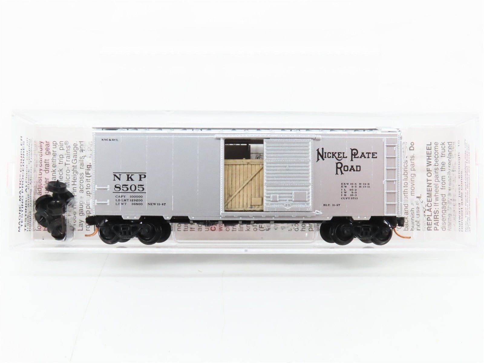 N Scale Micro-Trains MTL 02000006 NKP Nickel Plate Road 40' Standard Box Car RTR