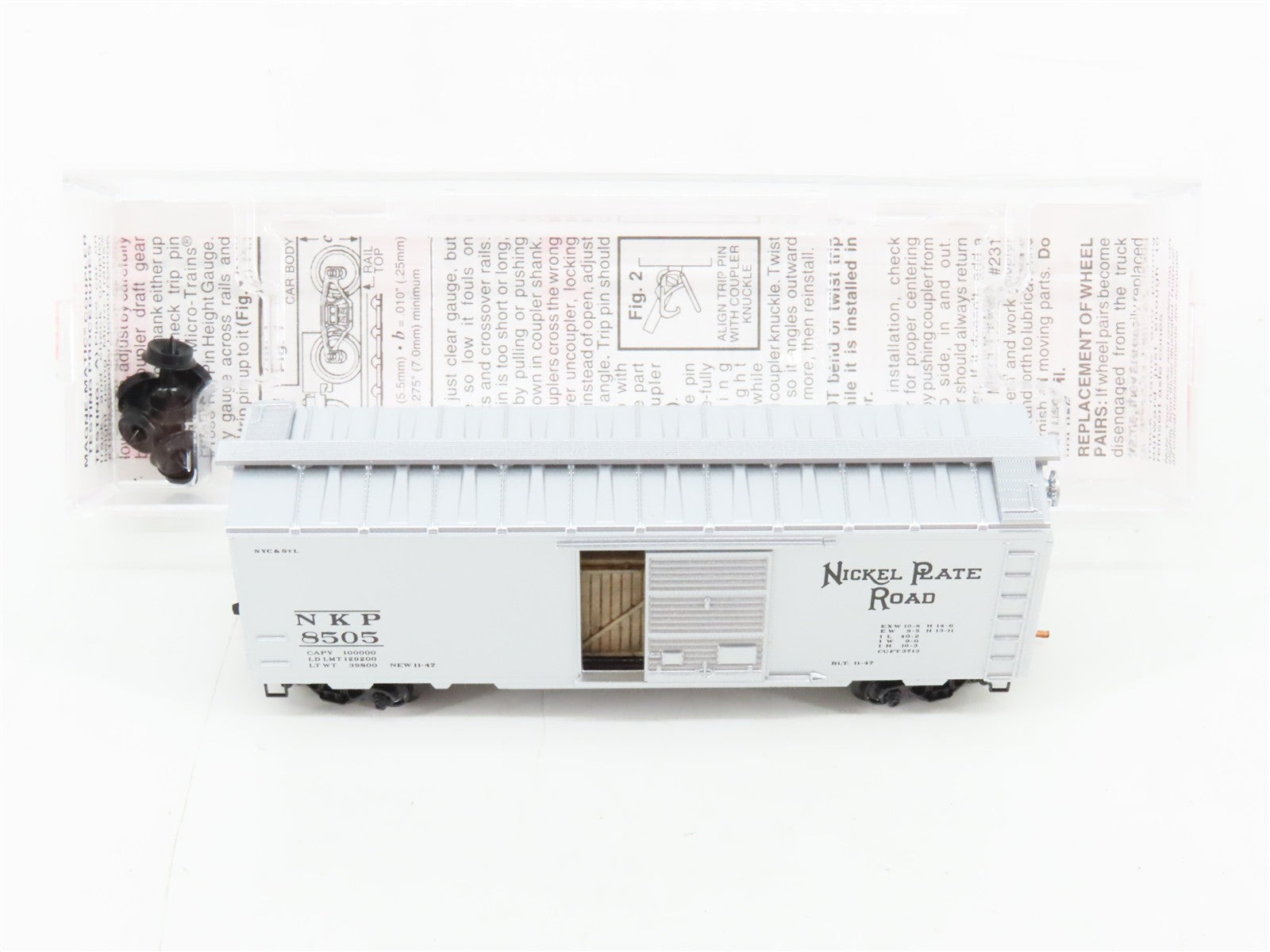 N Scale Micro-Trains MTL 02000006 NKP Nickel Plate Road 40' Standard Box Car RTR