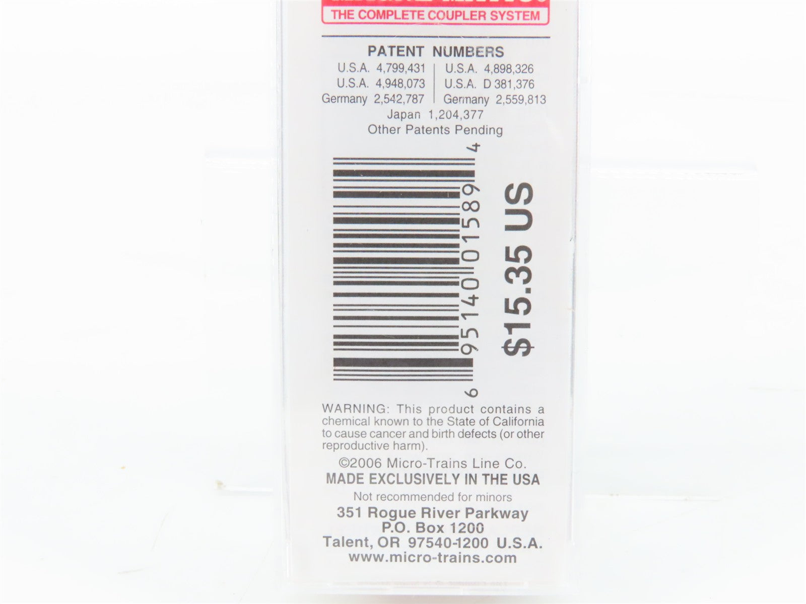 N Scale Micro-Trains MTL 02000006 NKP Nickel Plate Road 40' Standard Box Car RTR