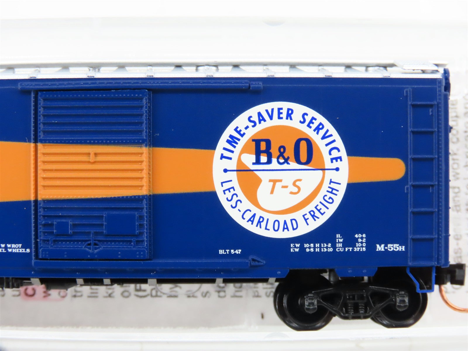 N Scale Micro-Trains MTL 20266 B&O Baltimore & Ohio 40' Box Car 467434 RTR