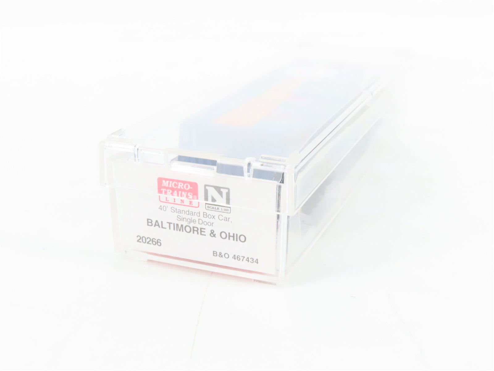 N Scale Micro-Trains MTL 20266 B&O Baltimore & Ohio 40' Box Car 467434 RTR