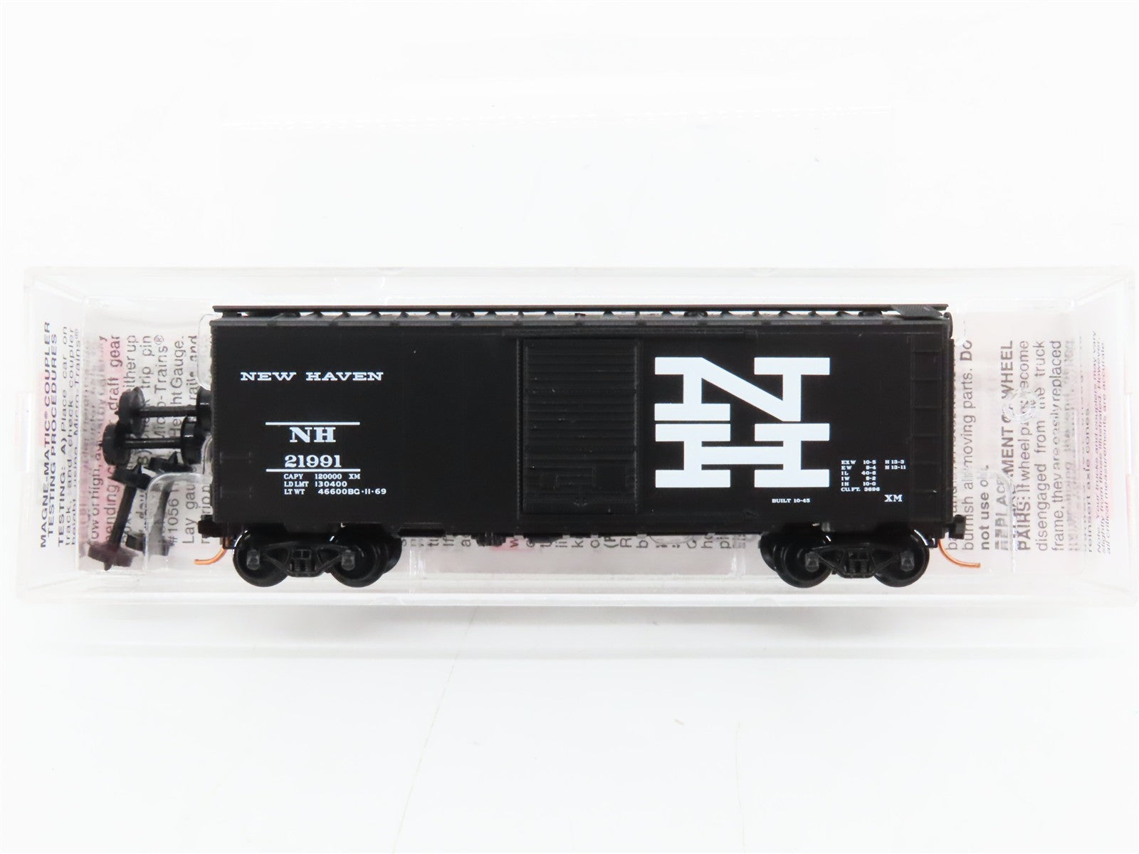 N Scale Micro-Trains MTL 20686 NH New Haven 40' Box Car 21991 RTR