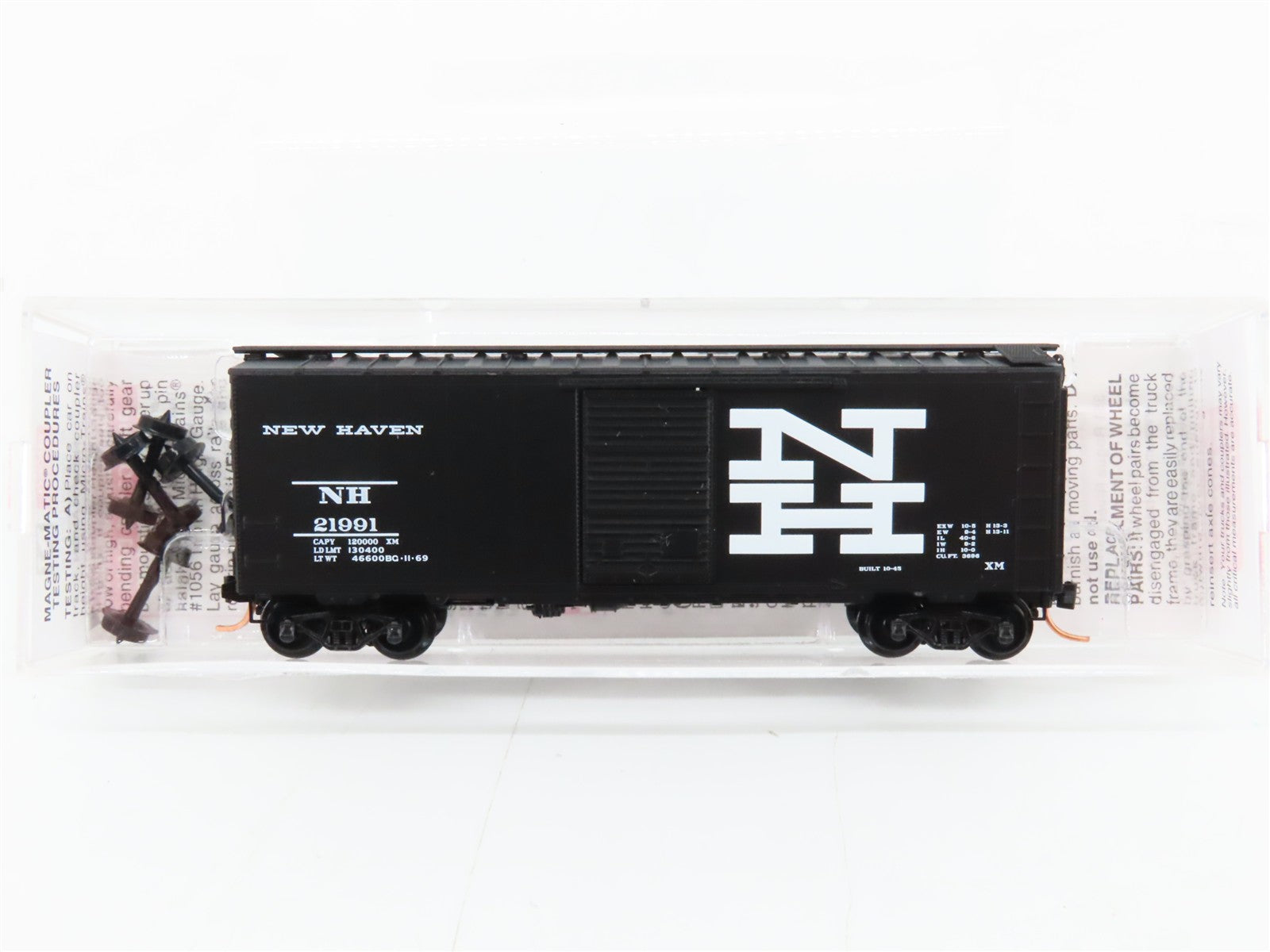 N Scale Micro-Trains MTL 20686 NH New Haven 40' Box Car 21991 RTR