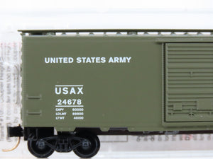 N Scale Micro-Trains MTL 20456 USAX United States Army 40' Box Car 24678 RTR