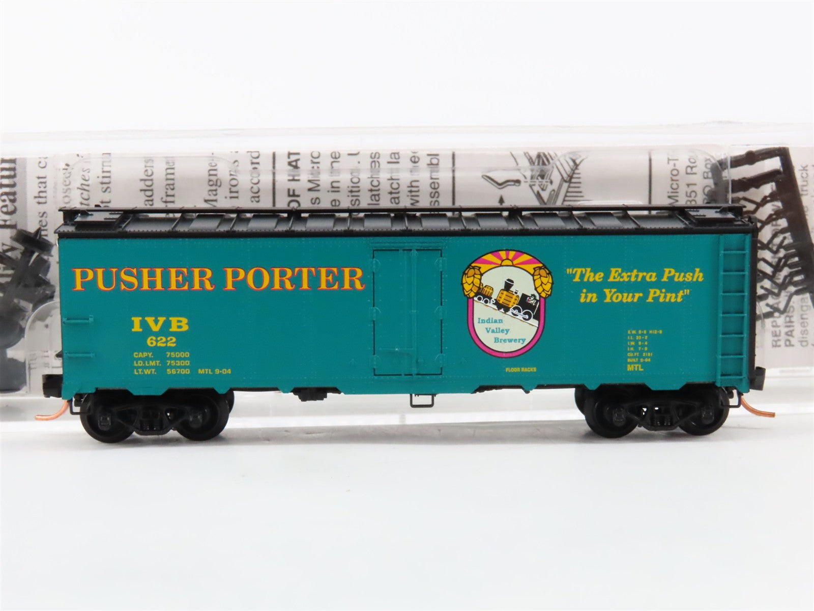 N Scale Micro-Trains MTL 59120 Indian Valley Brewery 40' Steel Ice Reefer RTR