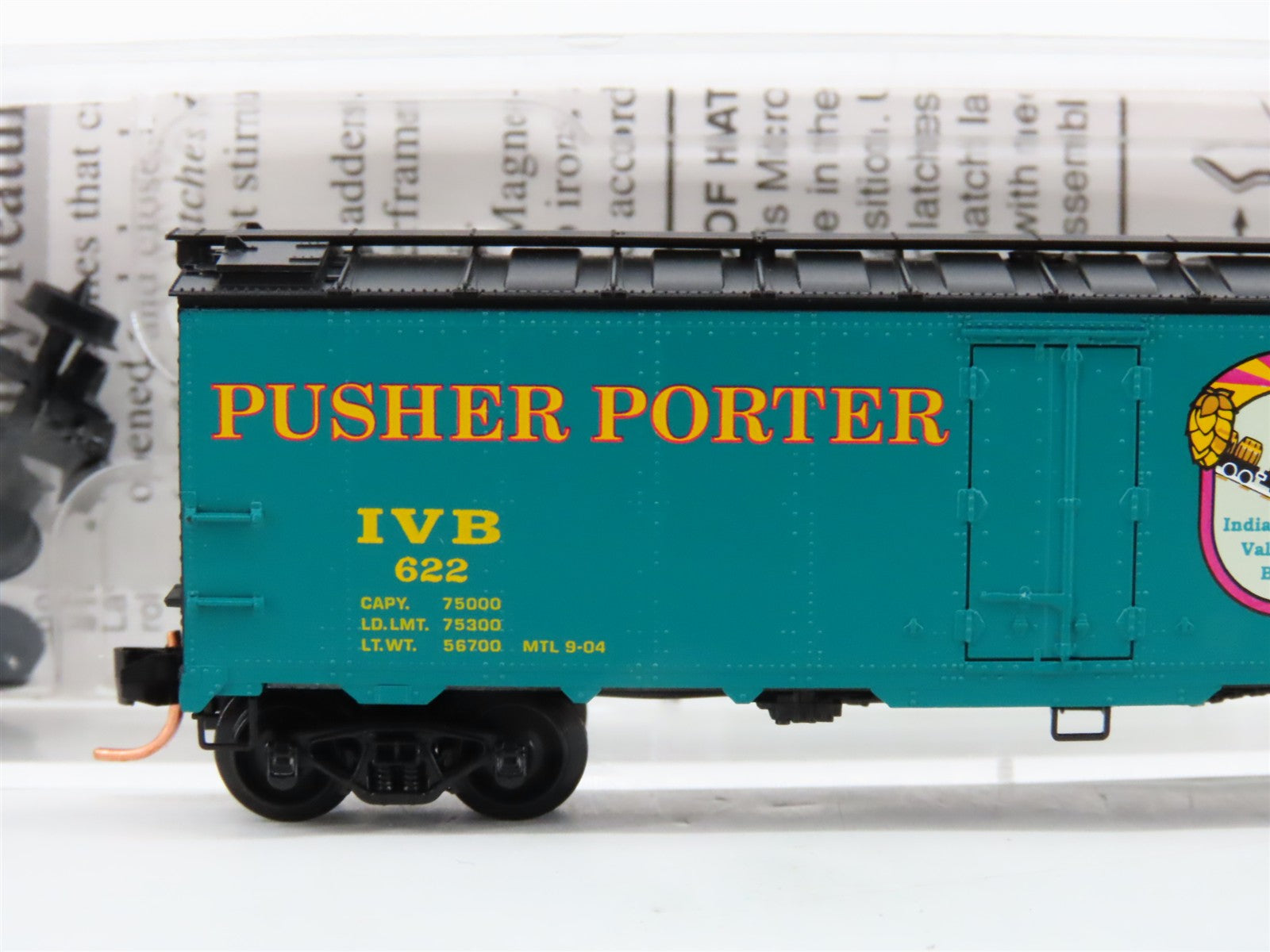 N Scale Micro-Trains MTL 59120 Indian Valley Brewery 40' Steel Ice Reefer RTR