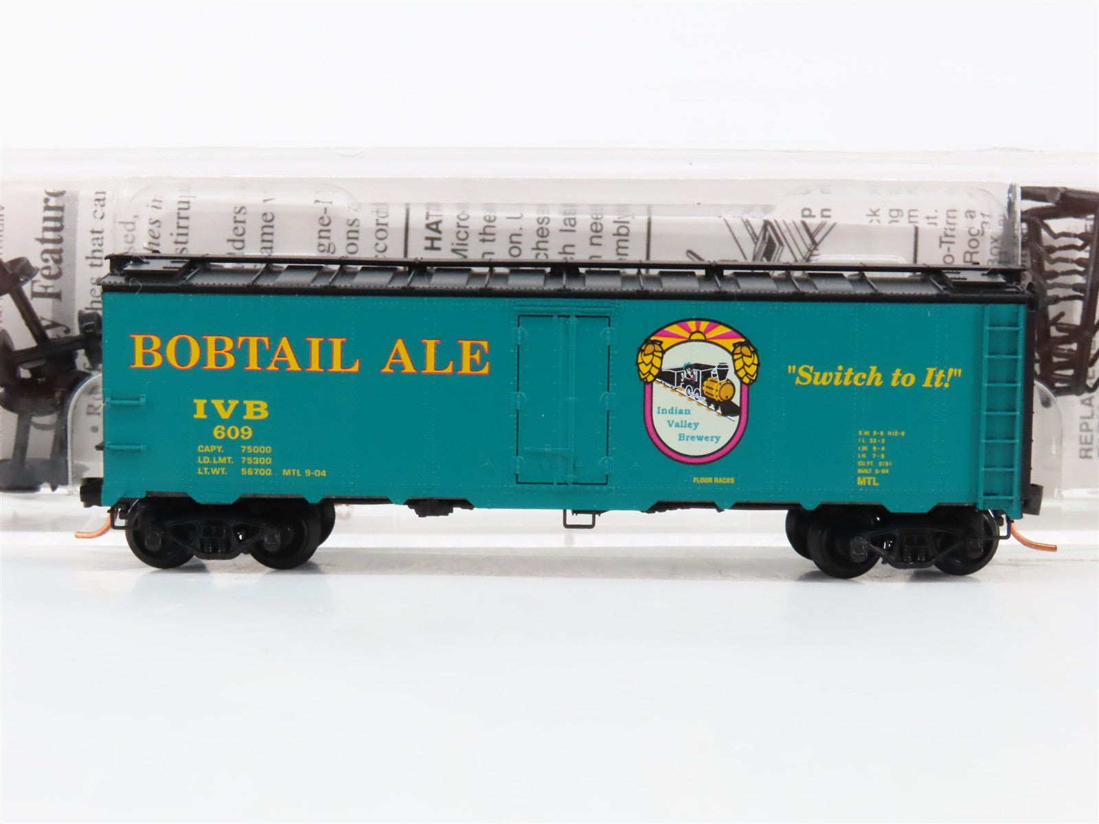 N Scale Micro-Trains MTL 59130 Indian Valley Brewery 40' Steel Ice Reefer RTR