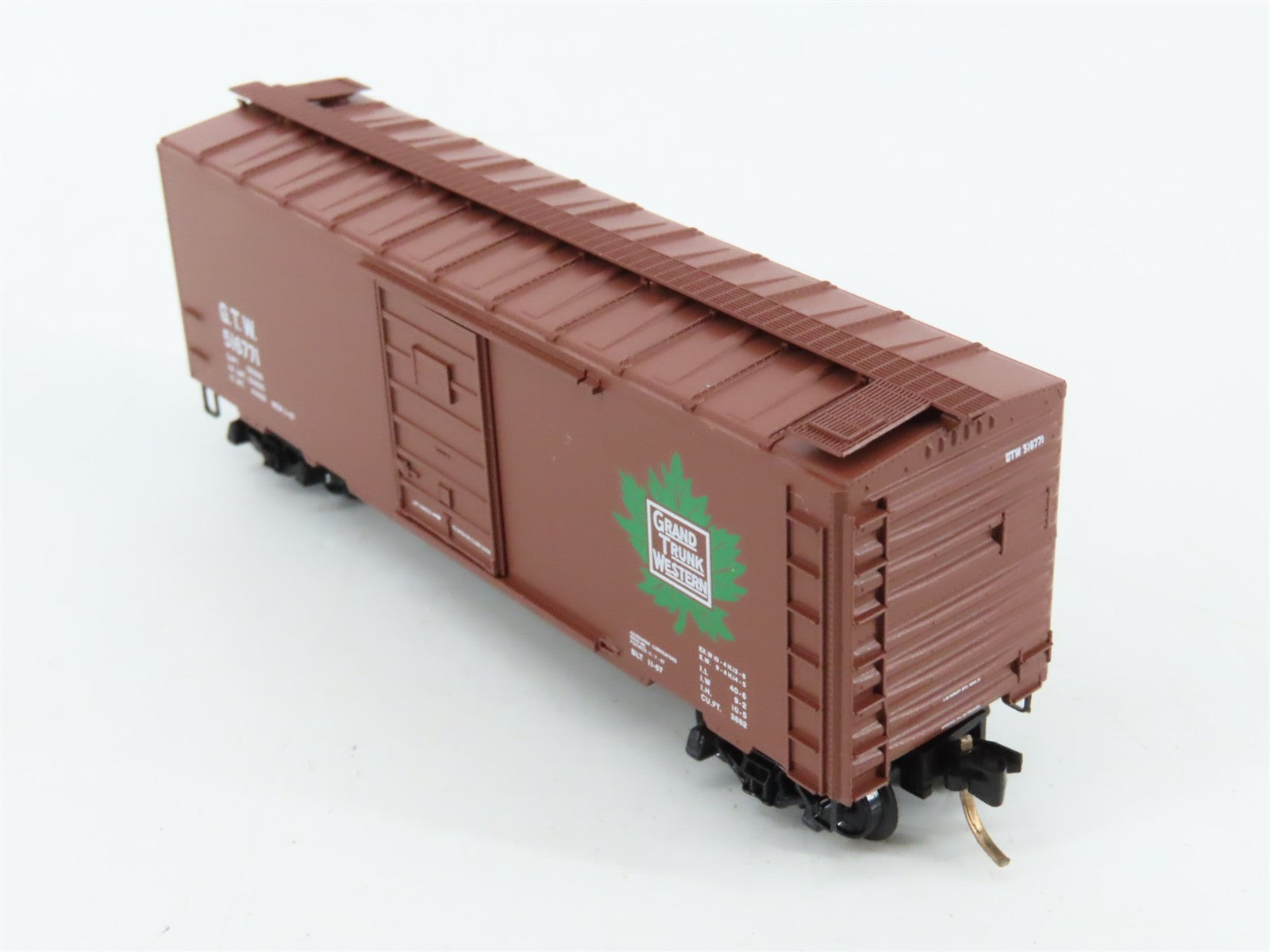 N Scale Micro-Trains MTL 20010 GTW Grand Trunk Western 40' Box Car 516771 RTR