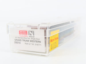 N Scale Micro-Trains MTL 20010 GTW Grand Trunk Western 40' Box Car 516771 RTR
