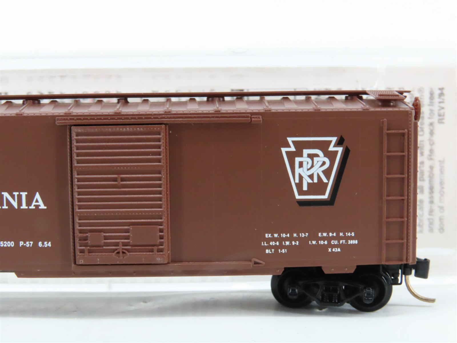 N Scale Micro-Trains MTL 20780/3 PRR Pennsylvania 40' Box Car 603499 RTR