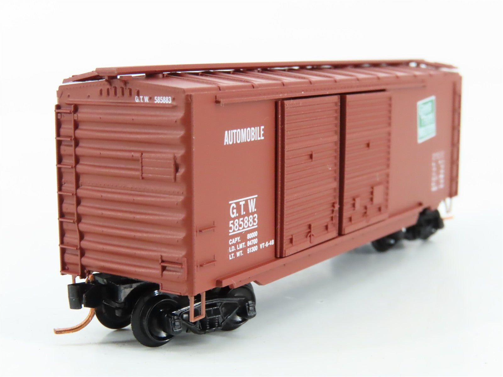 N Scale Micro-Trains MTL 02300170 GTW Grand Trunk Western 40' Box Car 585883 RTR