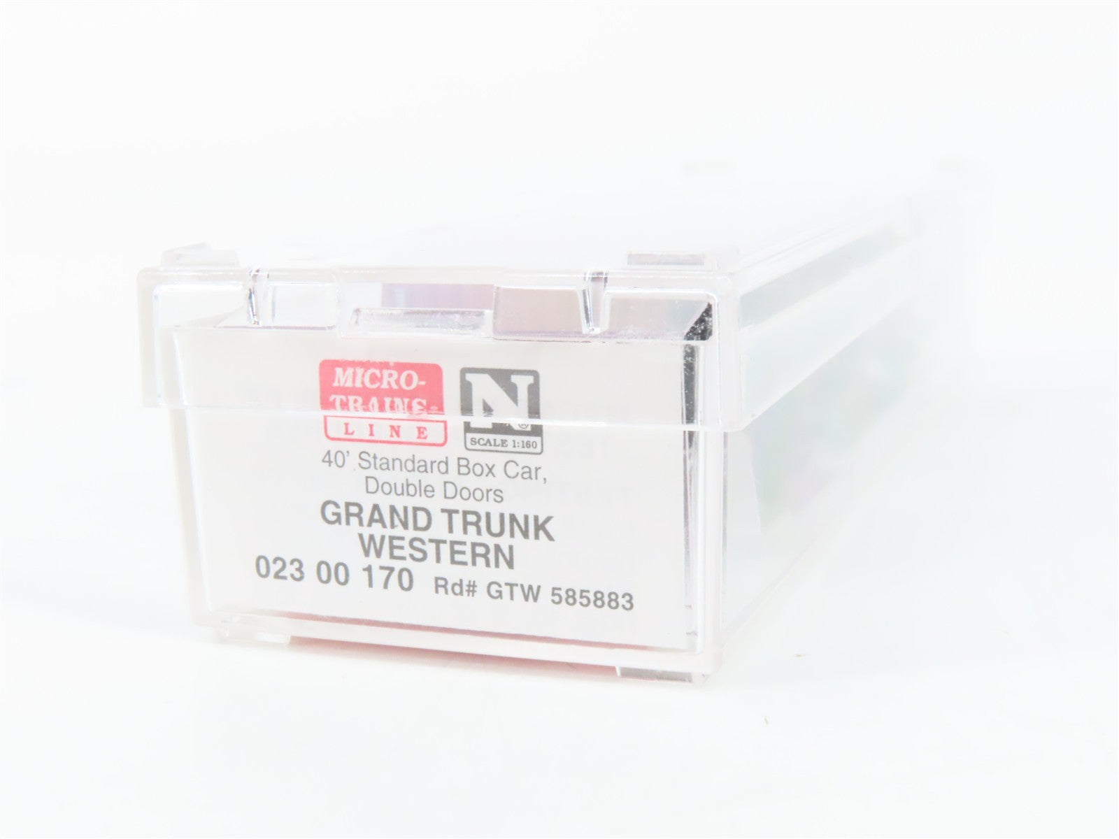 N Scale Micro-Trains MTL 02300170 GTW Grand Trunk Western 40' Box Car 585883 RTR