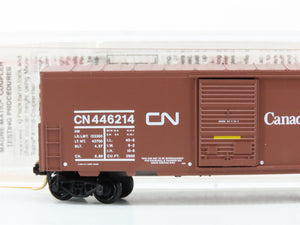 N Scale Micro-Trains MTL 24280 CN Canadian National 40' Box Car 446214 RTR