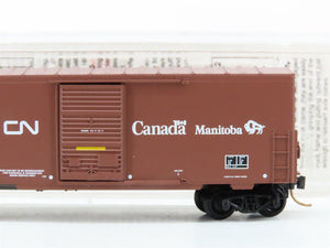 N Scale Micro-Trains MTL 24280 CN Canadian National 40' Box Car 446214 RTR