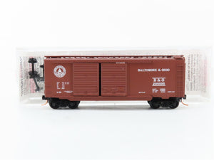 N Scale Micro-Trains MTL 23040 B&O Baltimore & Ohio 40' Box Car 298895 RTR