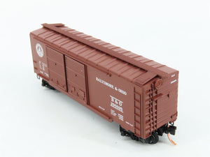 N Scale Micro-Trains MTL 23040 B&O Baltimore & Ohio 40' Box Car 298895 RTR