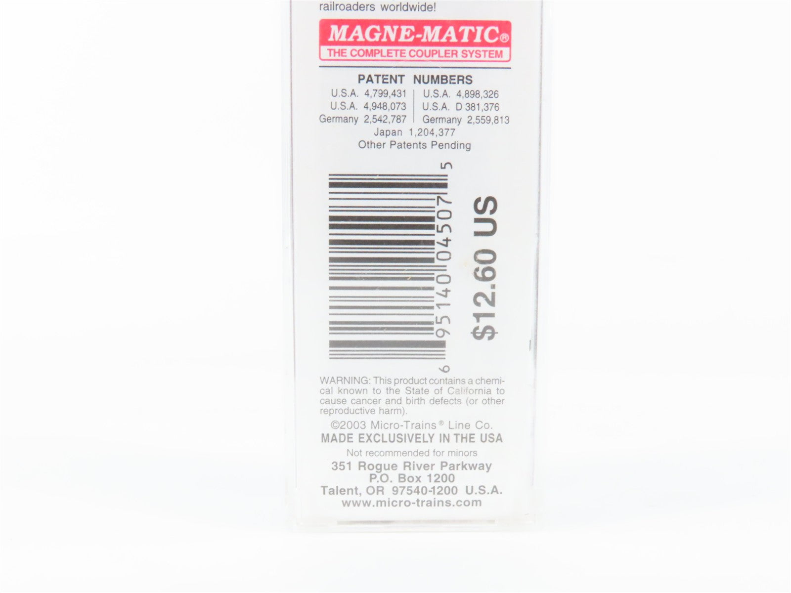 N Scale Micro-Trains MTL 23040 B&O Baltimore & Ohio 40' Box Car 298895 RTR