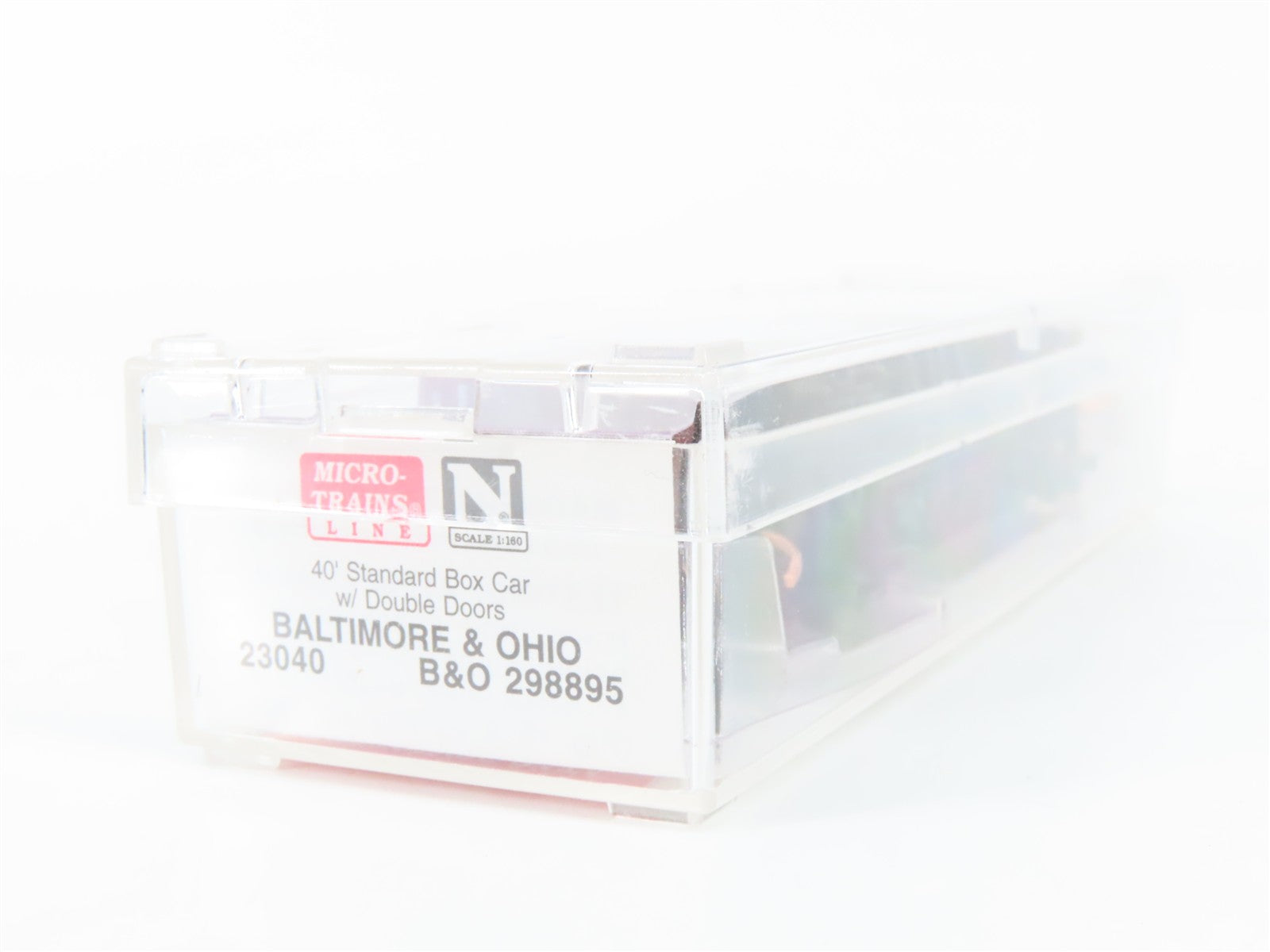 N Scale Micro-Trains MTL 23040 B&O Baltimore & Ohio 40' Box Car 298895 RTR