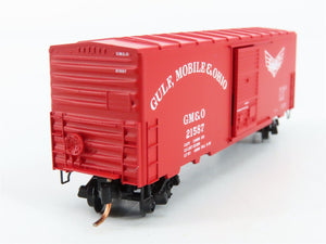 N Scale Micro-Trains MTL 24240 GM&O Gulf, Mobile & Ohio 40' Box Car 21587 RTR