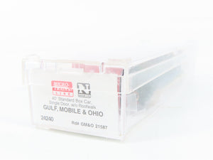 N Scale Micro-Trains MTL 24240 GM&O Gulf, Mobile & Ohio 40' Box Car 21587 RTR