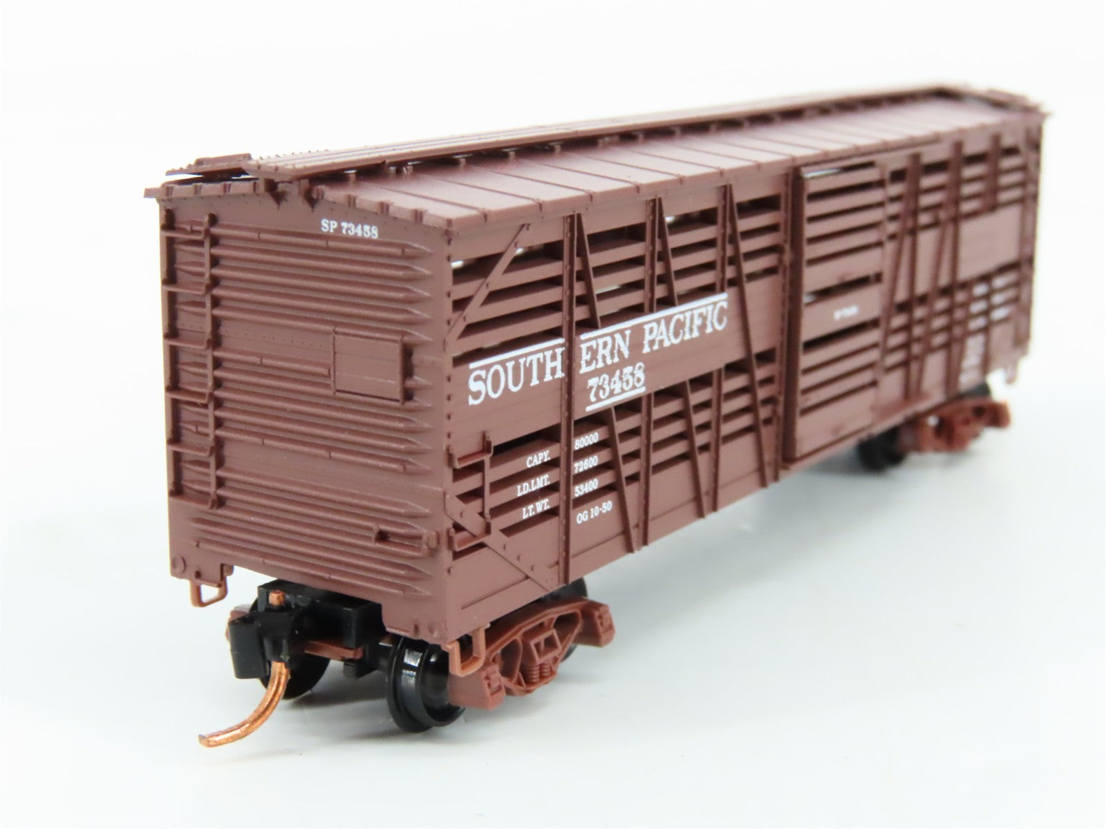 N Scale Micro-Trains MTL 03500251 SP Southern Pacific 40' Stock Car 73458 RTR